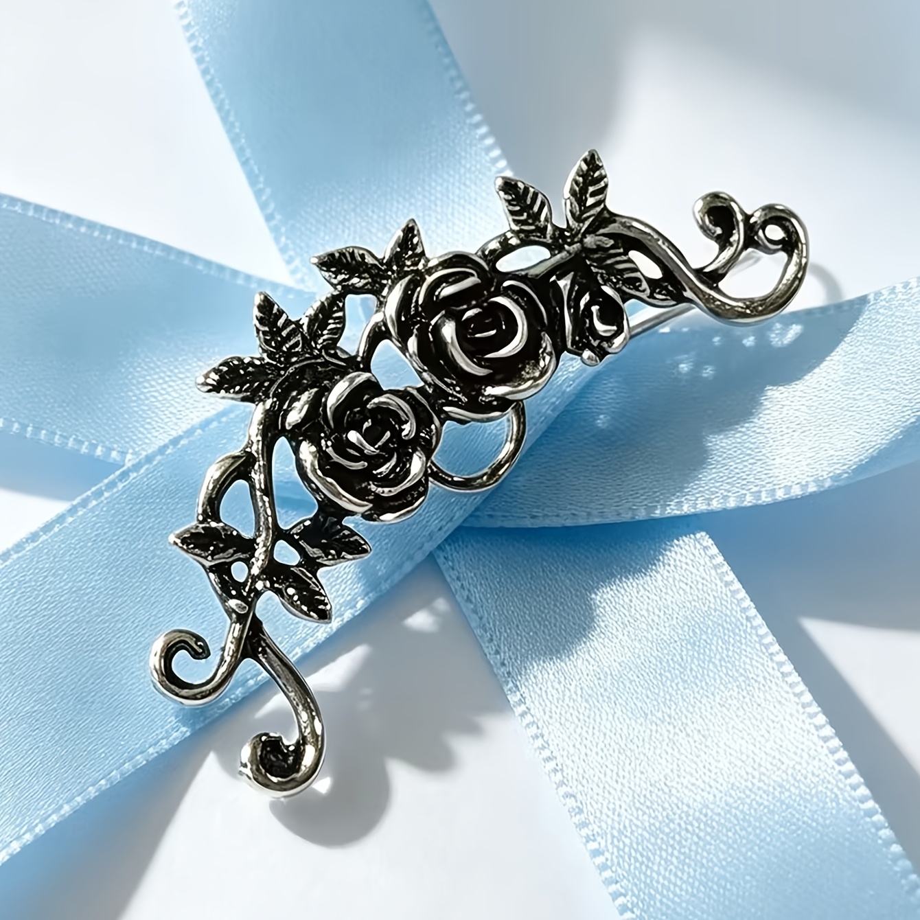 TEMU Ein retro- und eleganter Metall-Blumenohrring, geeignet zum Tragen auf Festivals, Geburtstagen, Dates, Partys, Urlauben, Shopping-Trips und für
