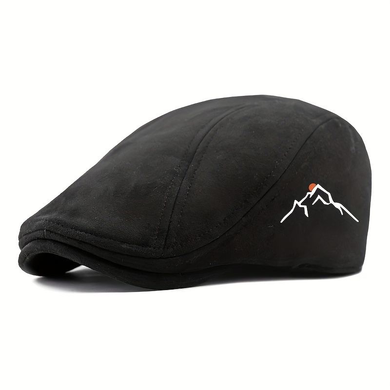 E-shop Herrenmode Baskenmütze - Britischer Retro Schnabelmütze Warme und vielseitige Newsboy Cap für Damen