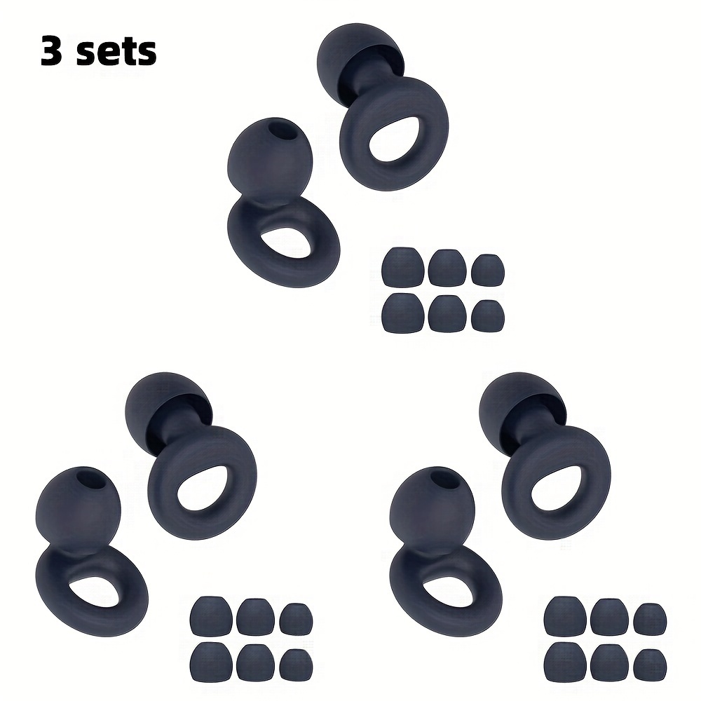 TEMU HUAK - Bouchons d'oreille en silicone - Super , silicone réutilisable pour, embouts d'oreille en XS/ S/ M/ L