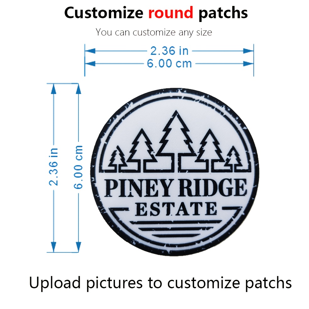 TEMU Custom 100pcs Round Iron On Adhesive Patches For Clothes, Pants, Backpacks