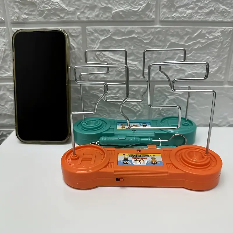 electric touch maze game collision electric shock toy plastic and metal for kindergarten competitive touch maze party fun game details 3