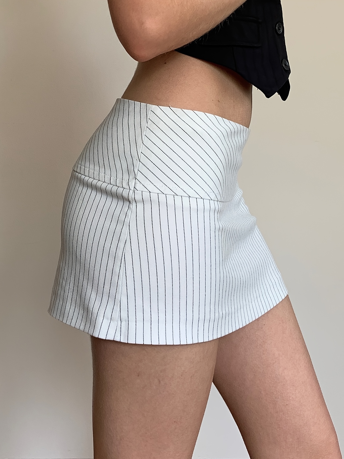 women's casual striped mini skirt low pencil skirt Temu Ireland