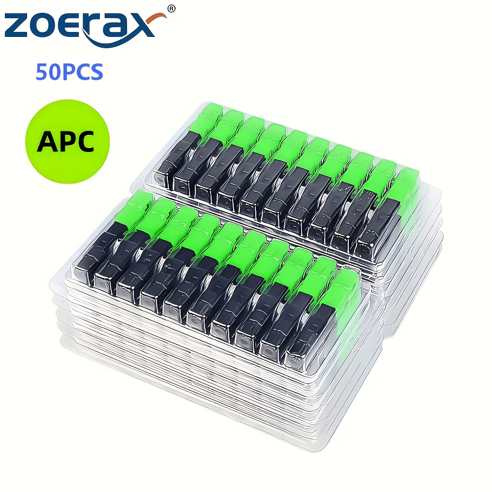 50pcs Sc Apc Fiber Optic Quick Connectors, Suitable For , Reusable Cold-splicing Fiber Optic Adapter Tool, Great Gift For Husband Or Father