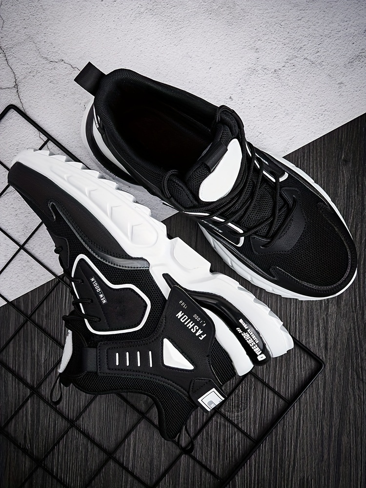 Zapatillas Chunky de Moda para Hombre - Duraderas y Absorbentes de Impactos - Cómodas con Diseño Antideslizante y Cordones para Aventuras al Aire Libre - Ideales para el Uso Diario de los Hombres