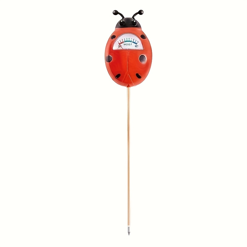 TEMU 1-in-1 Cute Ladybug Soil Moisture Meter: User-friendly Tester For Accurately Detecting Soil Dry Wet Levels In Gardening