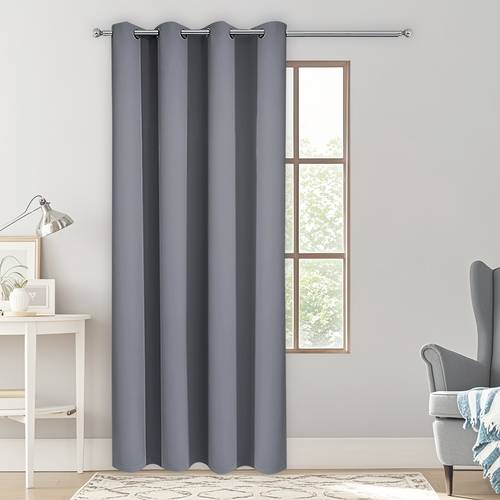1pc 100 blackout curtains with metal rings for 100 polyester fabric enhancing privacy in bedrooms living rooms and offices suitable for bedroom blackout curtains christmas and new year decorations