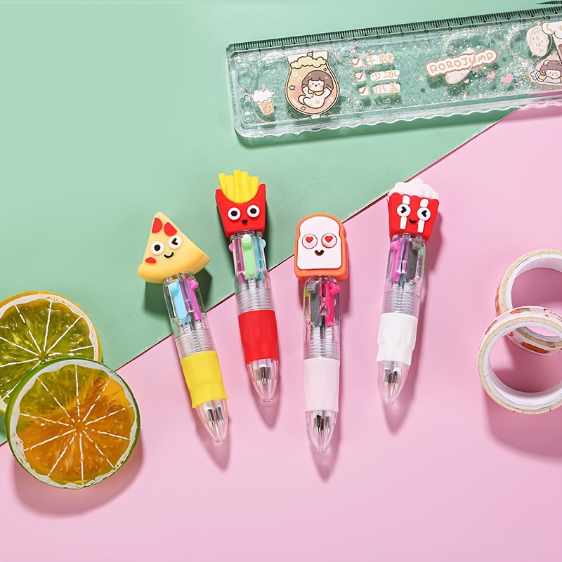 26pcs colorful pens in one 4 in 1 cute ballpoint pen birthday gift   design cute pens party gifts school   cute designs classroom reward prizes valentines day gifts Product details 3