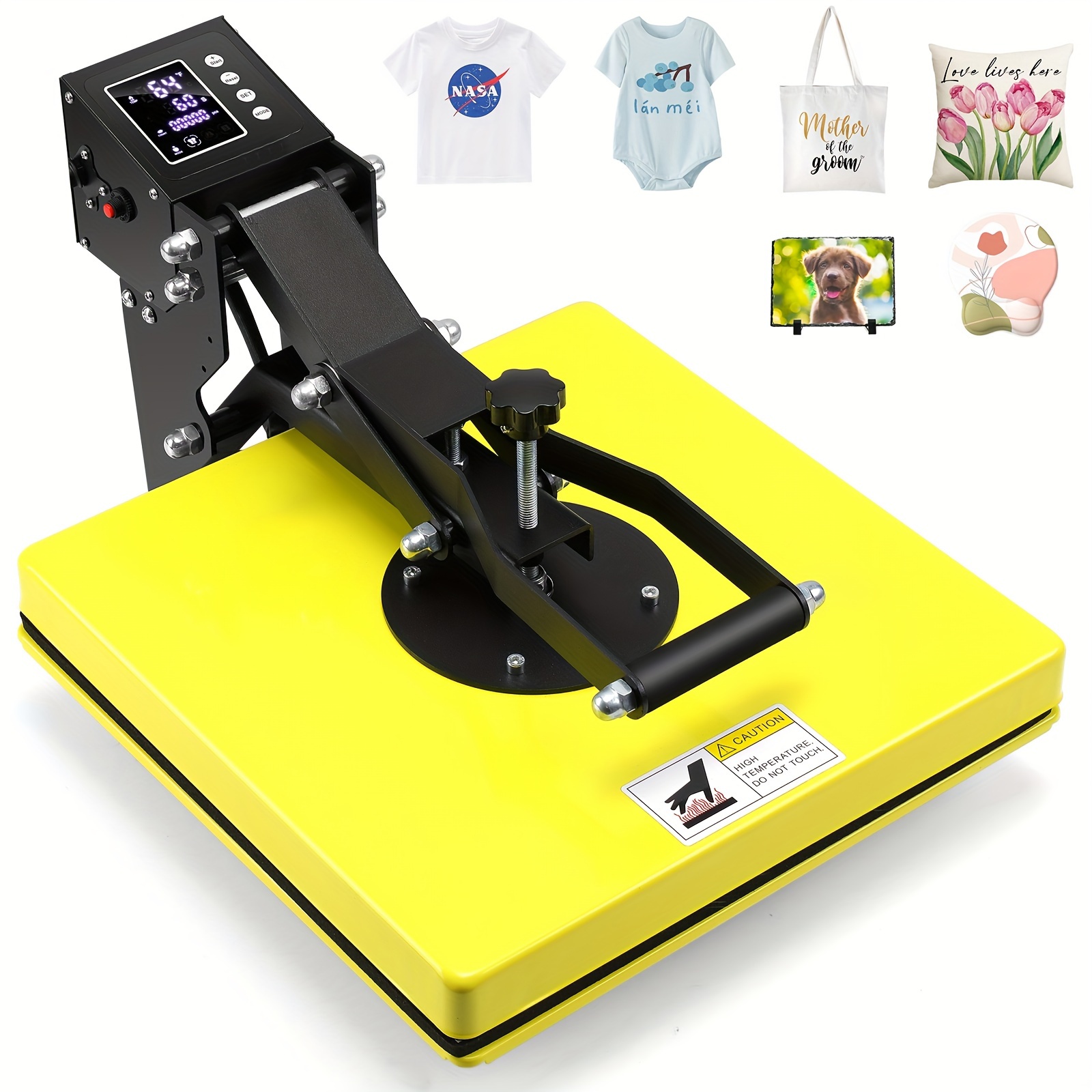 

Heat Press Machine 15x15, Industrial Quality Sublimation Heat Press, Slide Out Shirt Press Machine, Heat Transfer Press Machine For T-shirt, Pillows, Bag, Mats