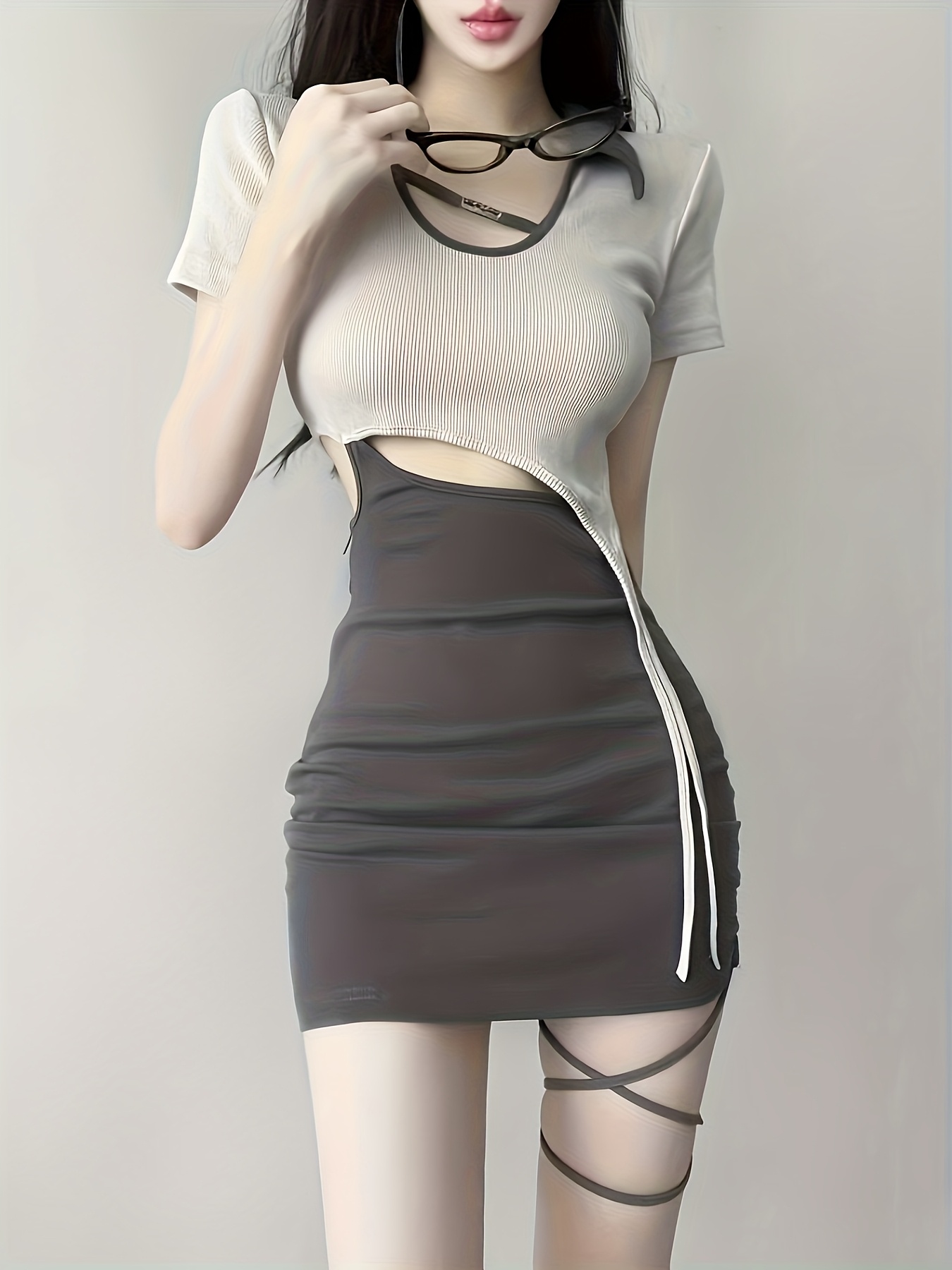western mini dress Django Horse Strapless Mini Dress S
