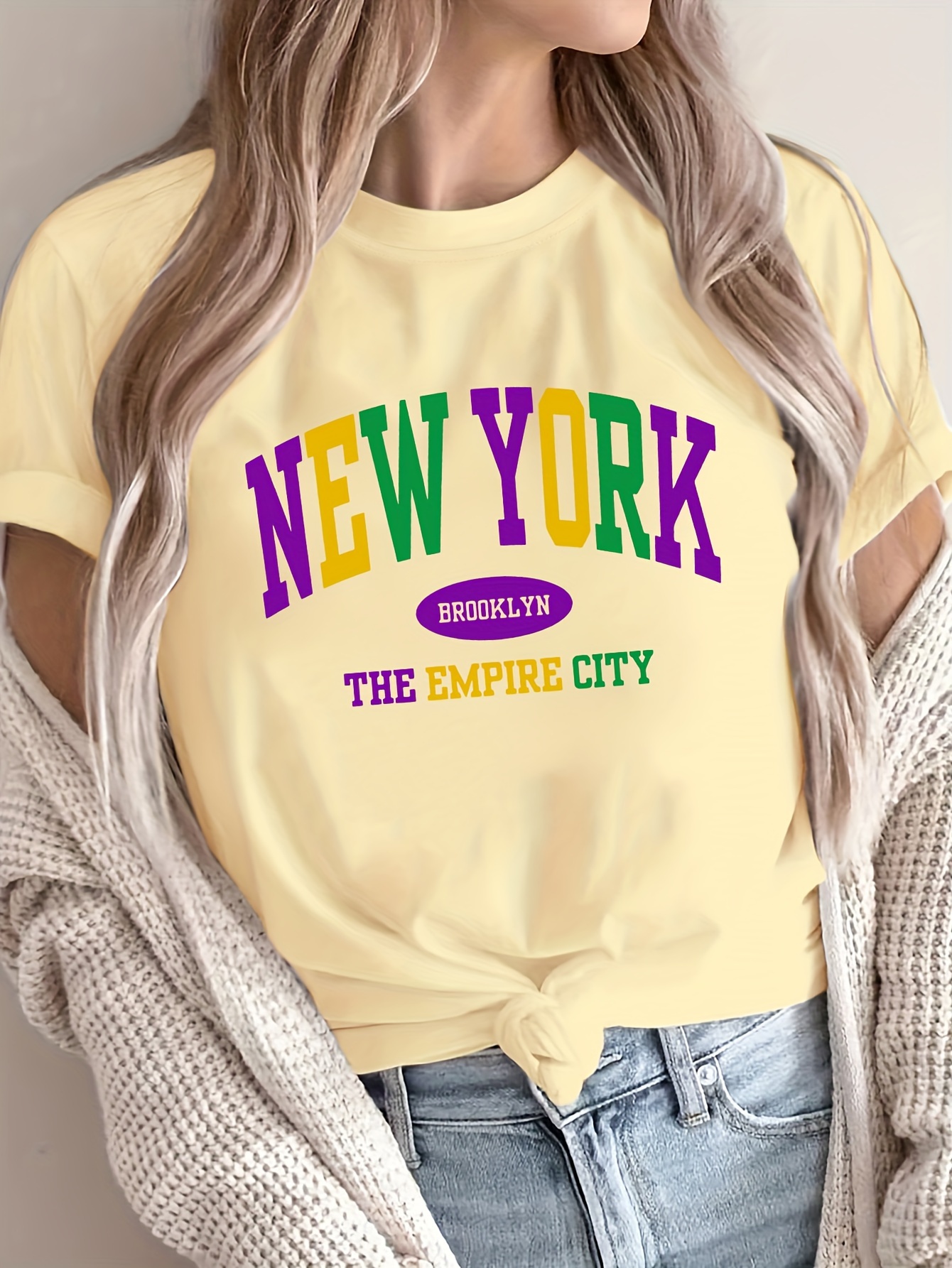 Graphic Print T shirt Plus Size Casual Crew Neck Short - Temu Canada