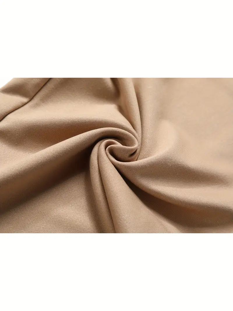 pantalon taille haute pour femme avec ceinture à cordon, tissu élastique, poches latérales et design froncé pour le camping et le port - noir, extérieur | pantalon à ceinture froncée | pantalon en tissu extensible Détails du produit 1