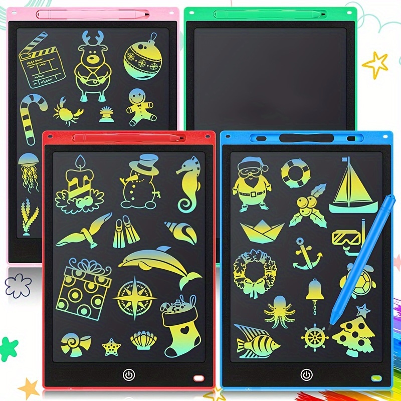 

1pc 8.5in Lcd Drawing Pad, A Reusable Doodle Board, Suitable For Christmas And Birthday Gifts, Educational Toys For Learning And Playing