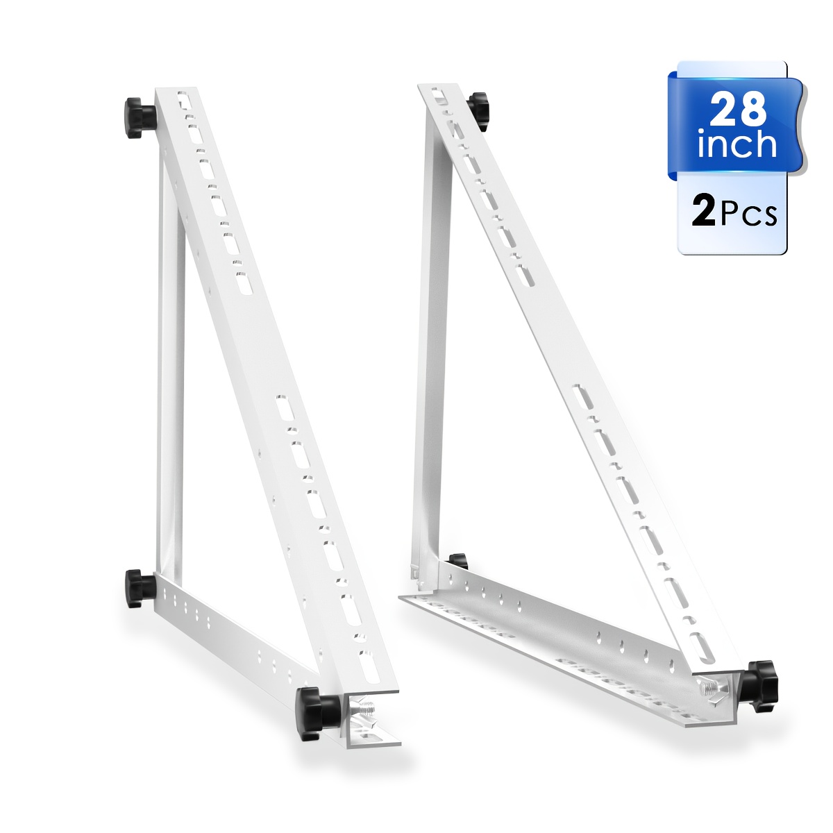 TEMU Set Of 2 Or 4 New 28-inch Adjustable Solar Panel Tilt Brackets, Suitable For 100, 150, 180 And 200-watt Solar Panels On Roofs, Motorhomes, Boats