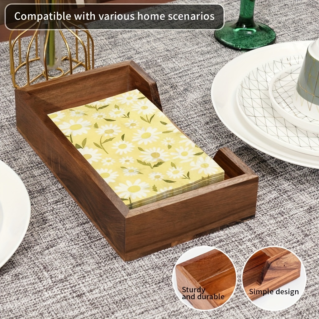 Acryl Serviettenhalter – Schlankes Design Für Küche & Esstisch, Hält Bis Zu 60 Servietten