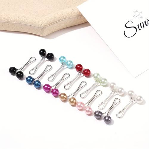 12pcs assorted color elegant scarf and shawl clips multi use hijab pins for women alloy construction ideal for casual attire and gifting scarf pins headscarf safety