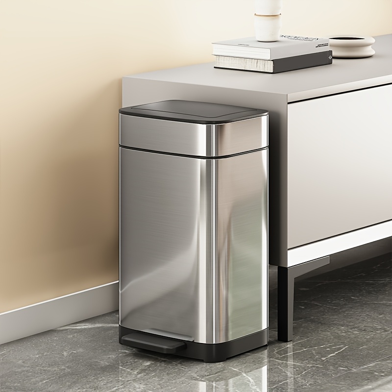 Stainless Steel Small Bathroom Pedal Bin Liners 10/14 Liter Kitchen