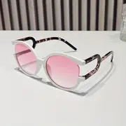 large cat eye sunglasses for women men semi rimless y2k fashion gradient lens sun shades for beach party prom details 8