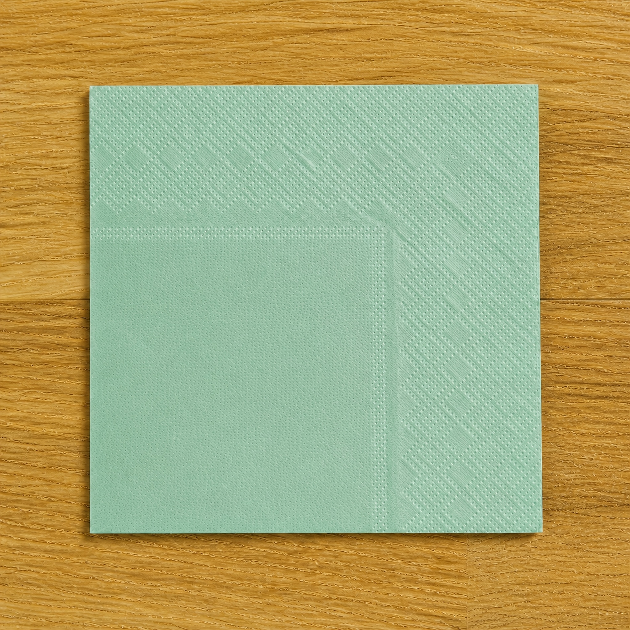 TEMU 50pcs Sage Green Cocktail Napkins, 5 X 5 Inches, Thick 2-ply Soft And Absorbent Disposable Paper Napkins, Beverage Napkins For Wedding, Baby