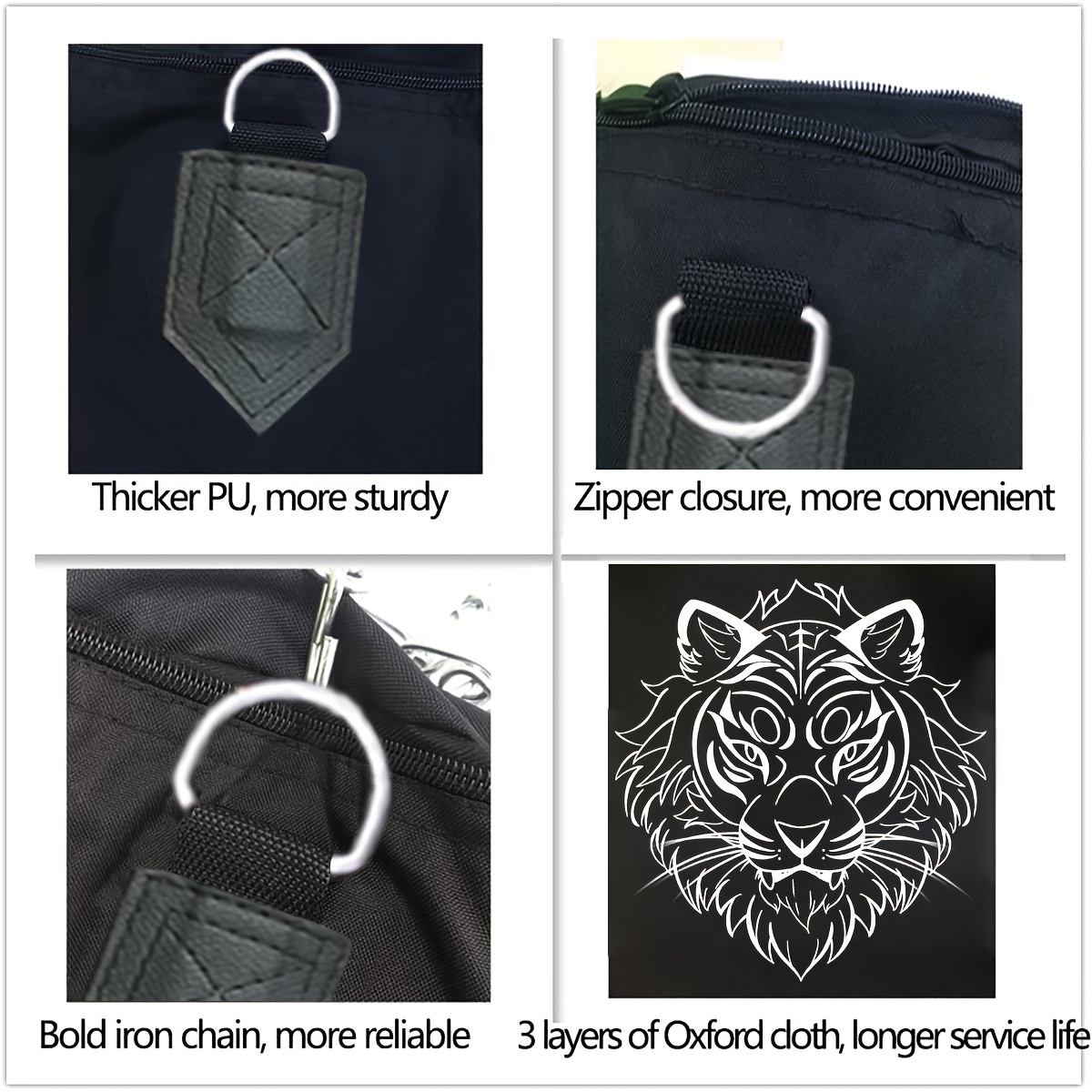 комплет за висиње на боксерска вреќа од оксфорд ткаенина со синџир и кука - идеален за боречки вештини и , зелена (не е наполнета) Детали за производот 2