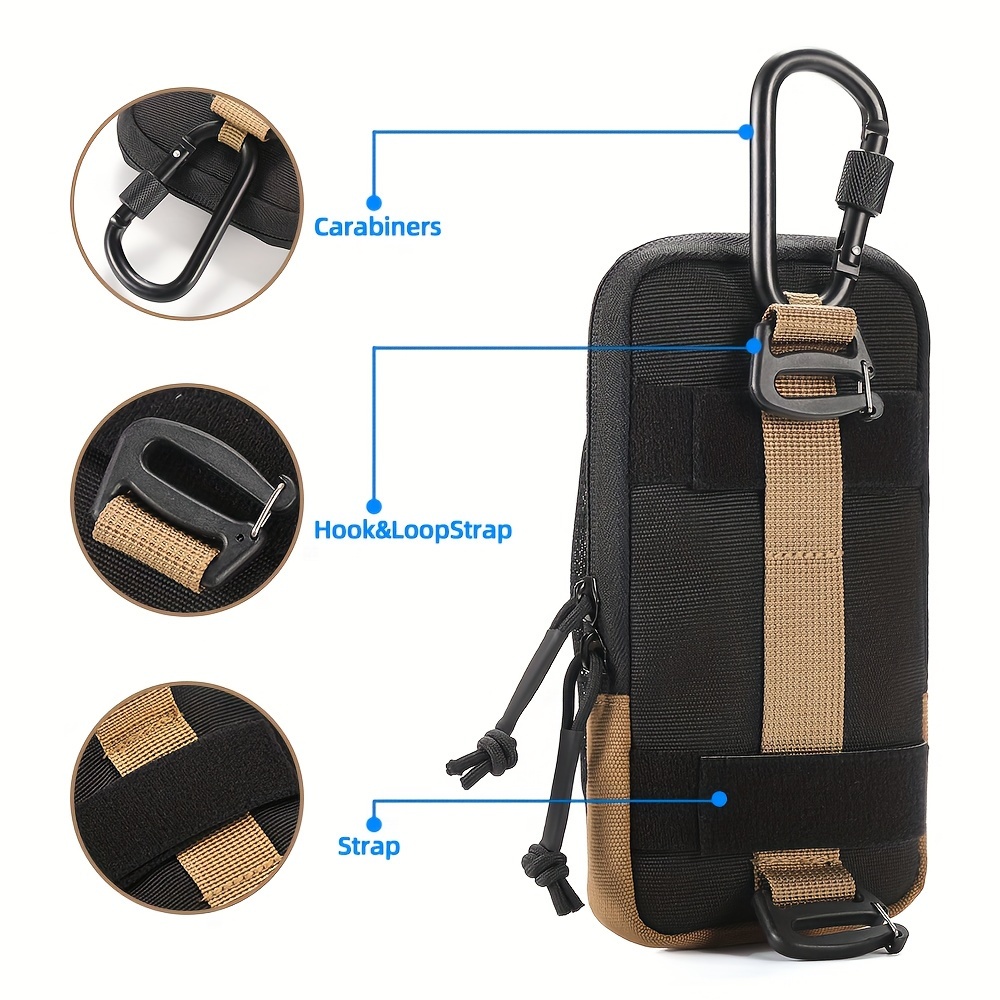 Cell Phone Holder Phone Pouch For Backpack Strap 1pc Cell Phone