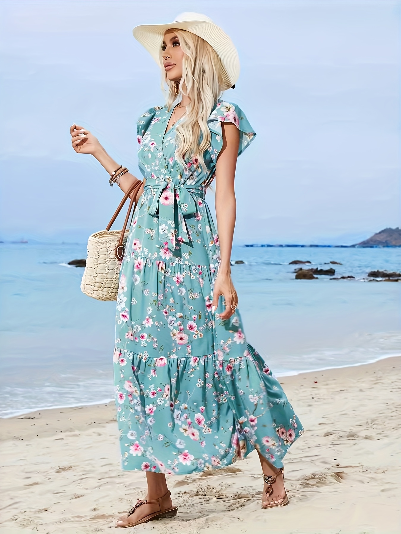 turquoise beach dresses Cozumel Dress
