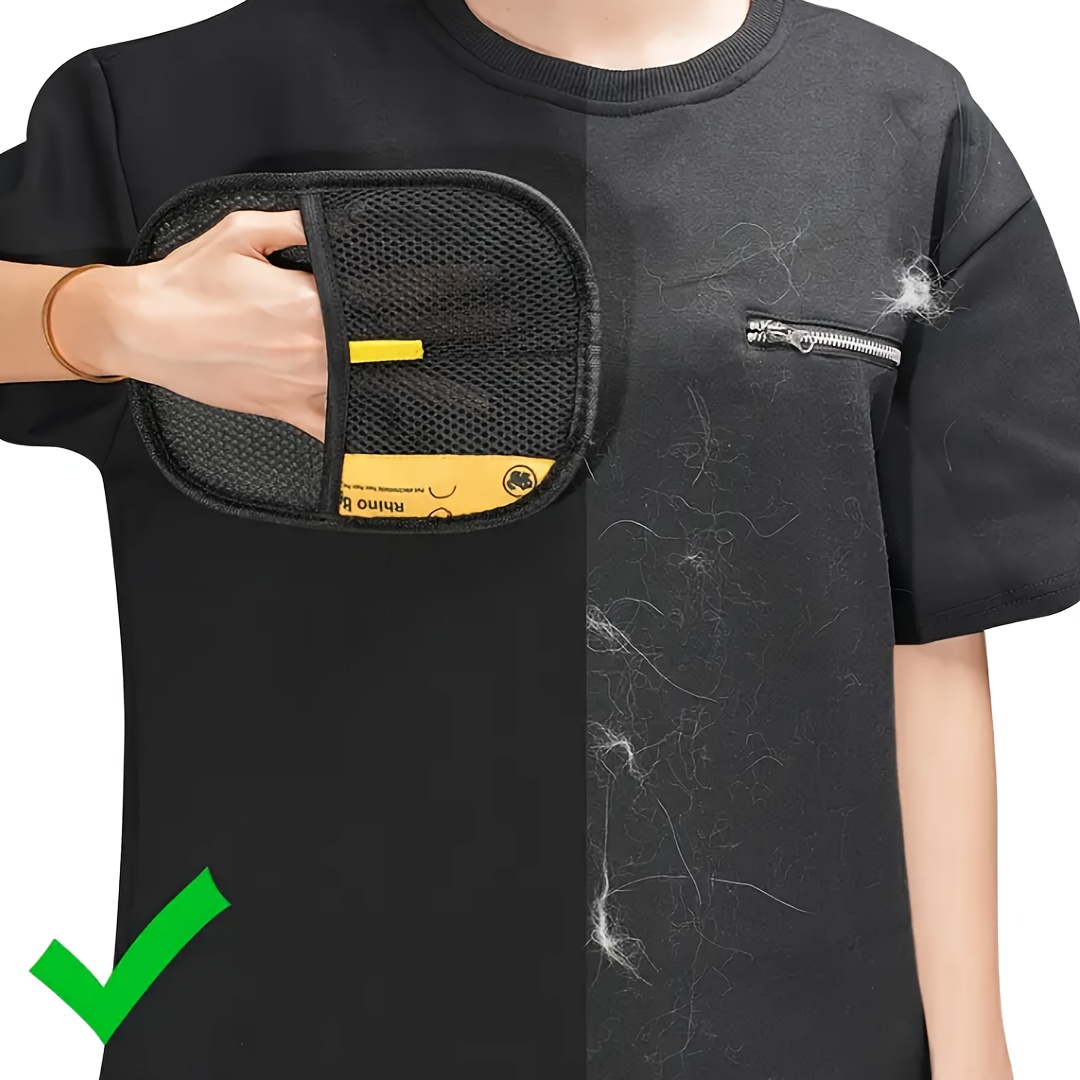 4 Brosses de Dépilation Ménagères, Outil de Dépilation de Poils d'Animaux, Gants de Dépilation à Électricité Statique, Réutilisables, Pratiques et Rapides, Adaptés à Divers Environnements