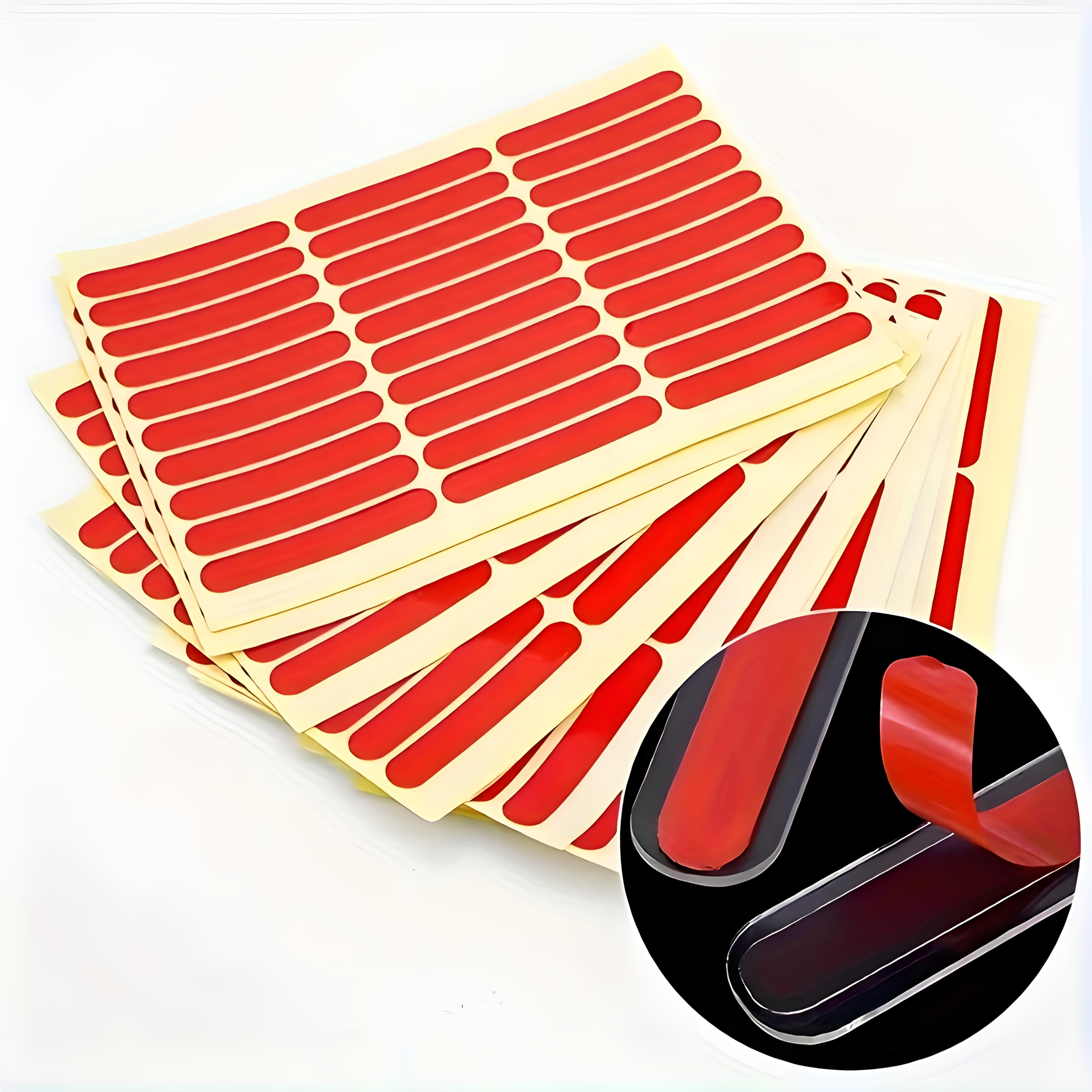 

5pcs Double-sided Tape Beauty Tape Nail Art Double-sided Transparent Adhesive Sticker Wear Nail Display Strip Work Board Paste Non-marking Double-sided Adhesive Strip