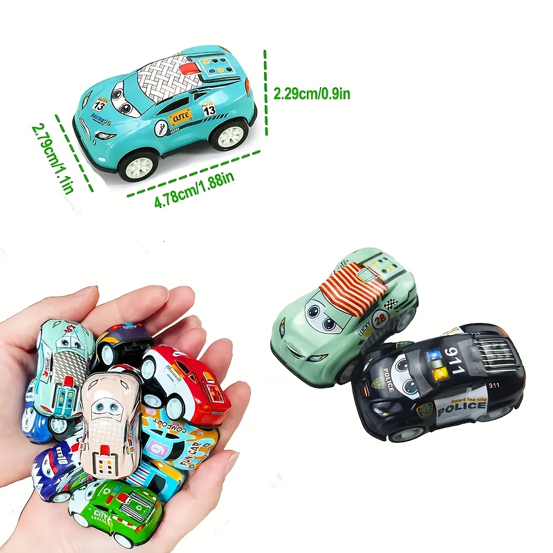 12pcs Random Racing Car Toy Set, Mini Vehicles