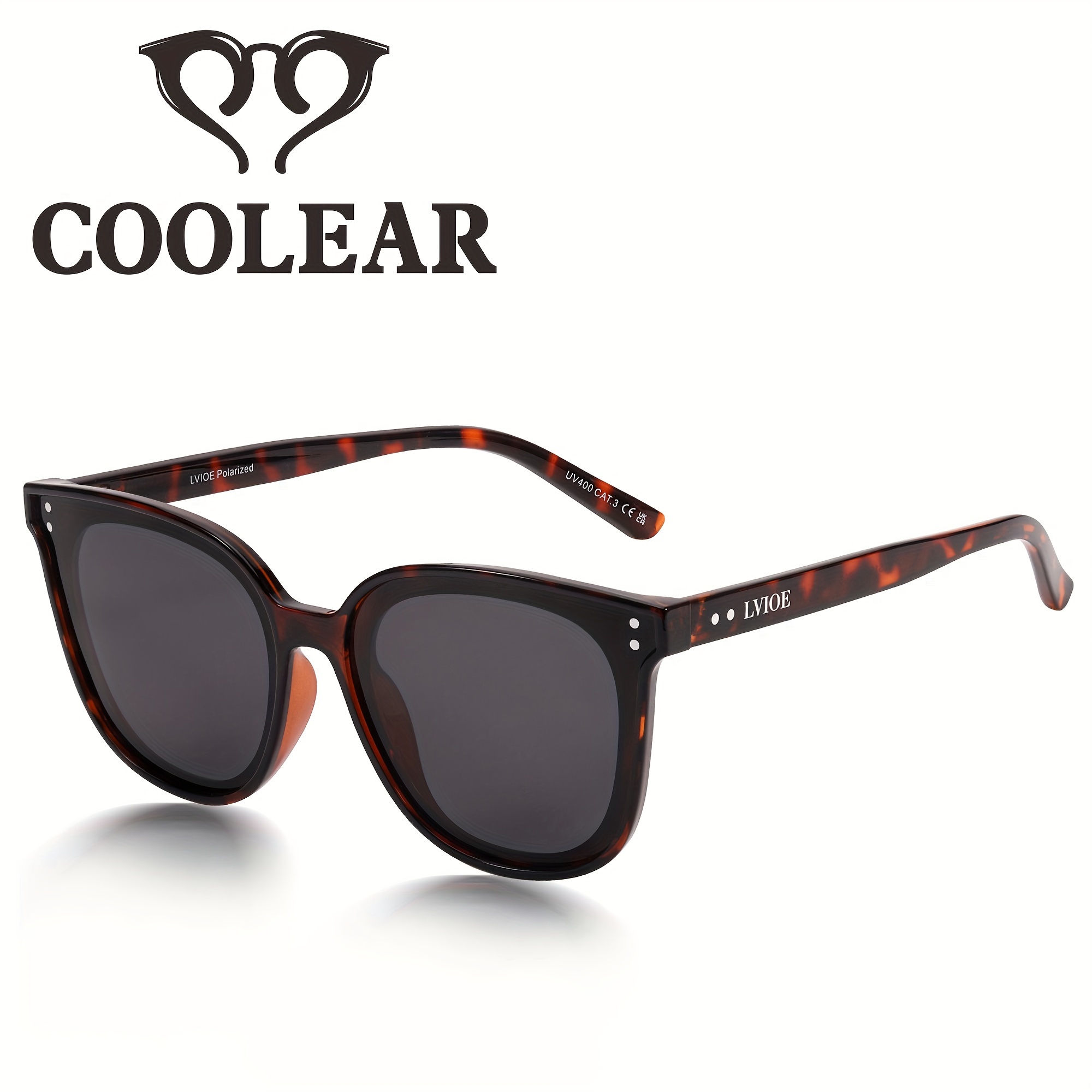 

Coolear Oversized Polarized Sunglasses For Women Trendy Large Cat Eye Uv Protection Shade Ls1627