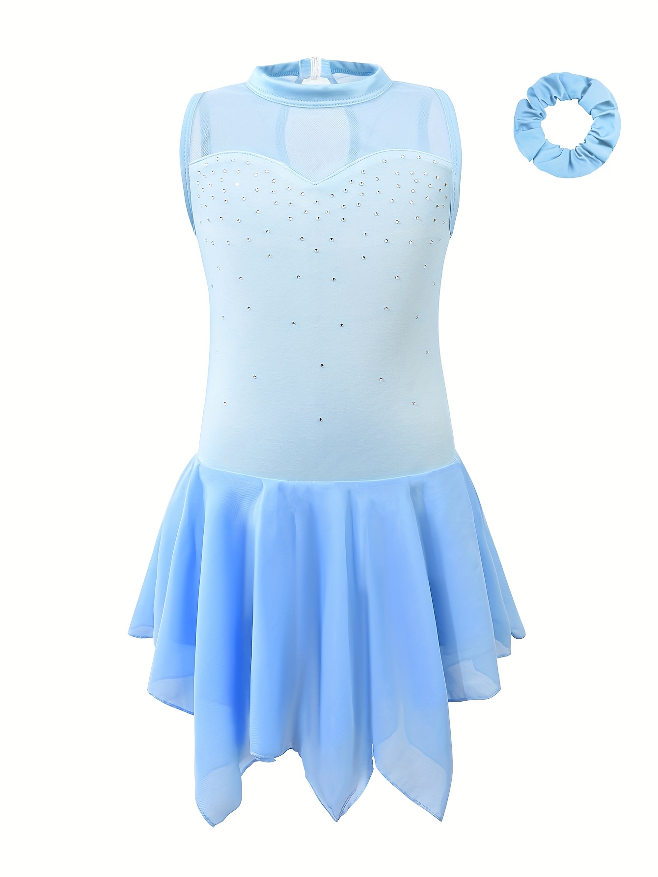 light blue figure skating dress Pale Blue Figure Skating Dress  Tania Bass