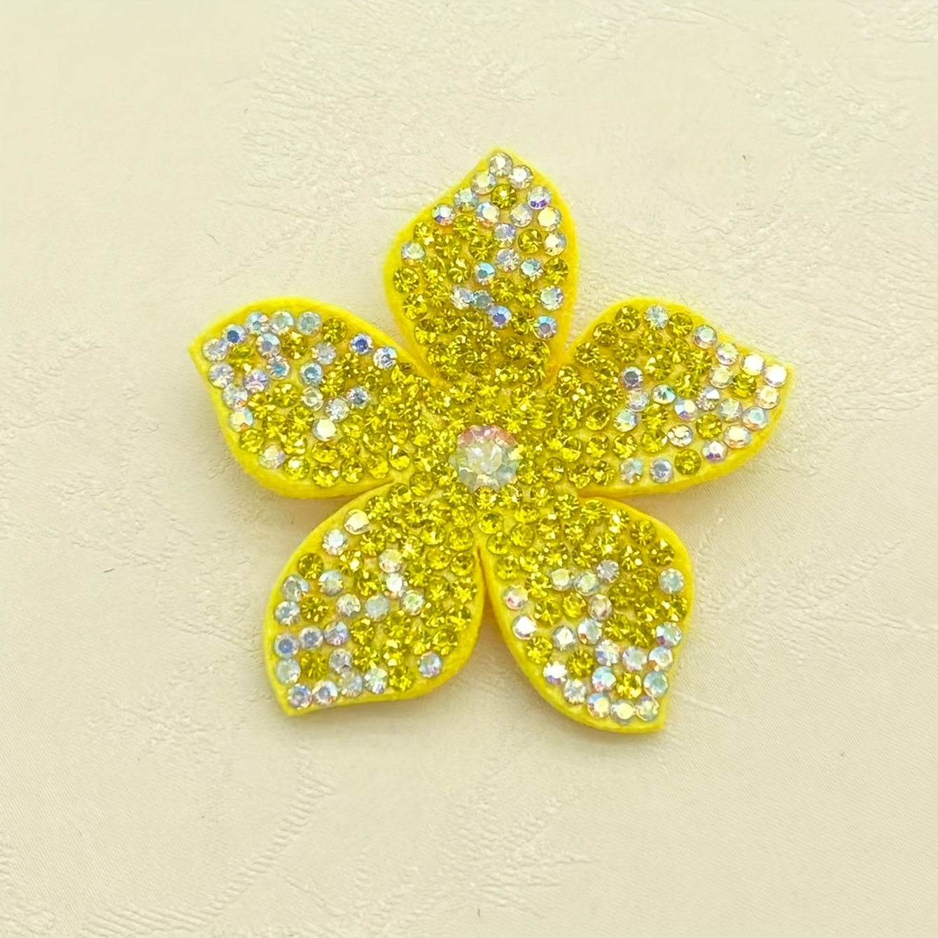 TEMU 2 piezas Nuevas Calcomanías de Flores de con Lentejuelas de Diamantes de Taladradas, Decoración Floral para Zapatos, Sombreros, Ropa y Adiciones