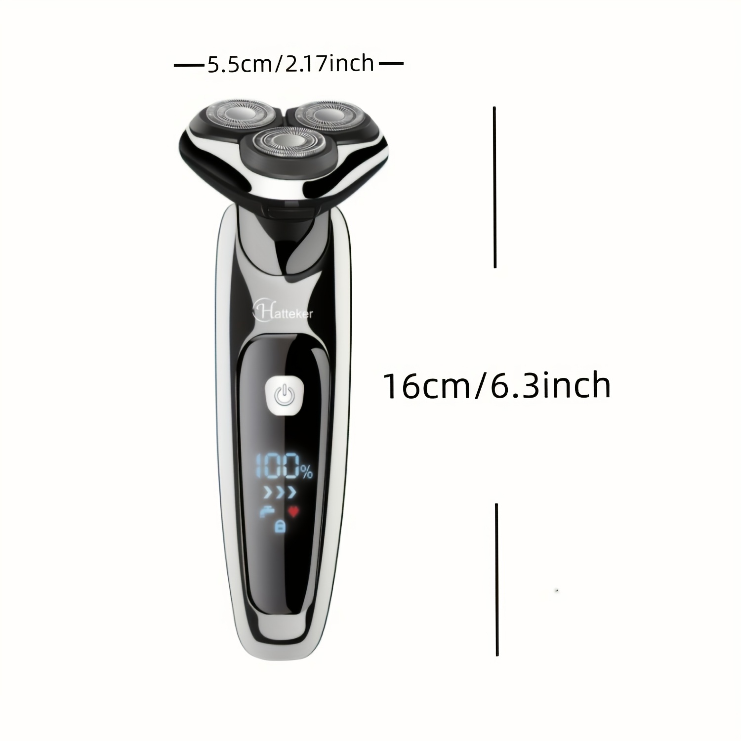 HATTEKER Elektrische Scheerapparaat voor Mannen 3-in-1