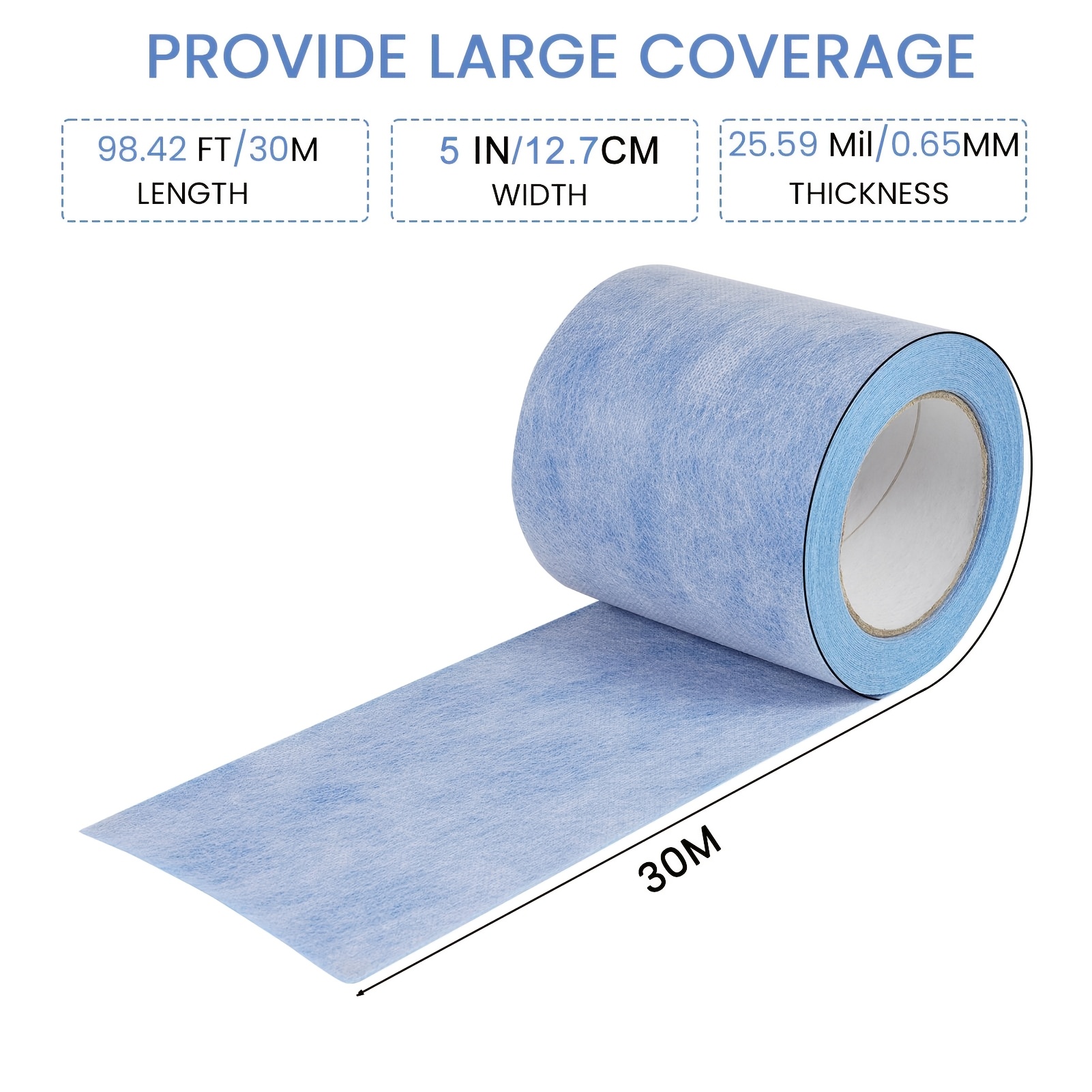 1 Roll Heavy-duty Sealant Tape - 10m, 30m, 50m Long, No Tools Required, Leakproof & Dustproof Insulation For Bathroom, Kitchen, Shower, Bathtub, Sinks