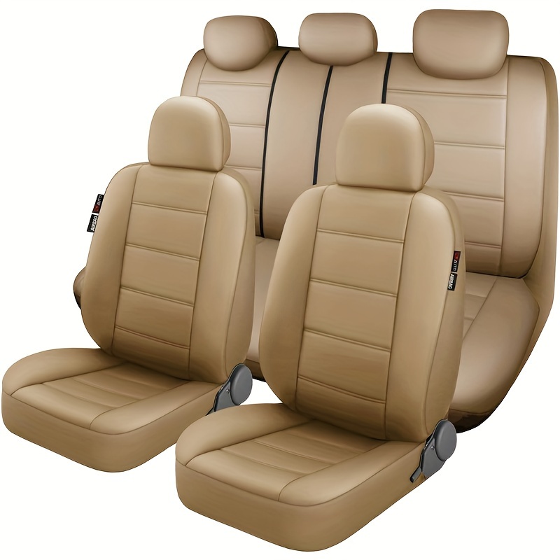 

11- Pu Car Seat Covers Set, Universal , Trucks, , Suvs, Airbag Compatible, , Seasonal All- Use, Foam , Pu