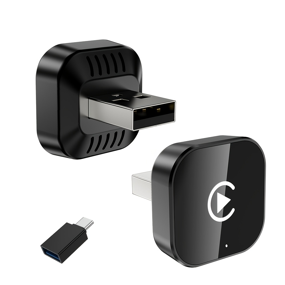 item picture   2026   and exquisite smart   in 1   and   auto mini adapter new carplay converter fast automatic connection no delay car accessory wired to wireless compatible with iphone and   without battery