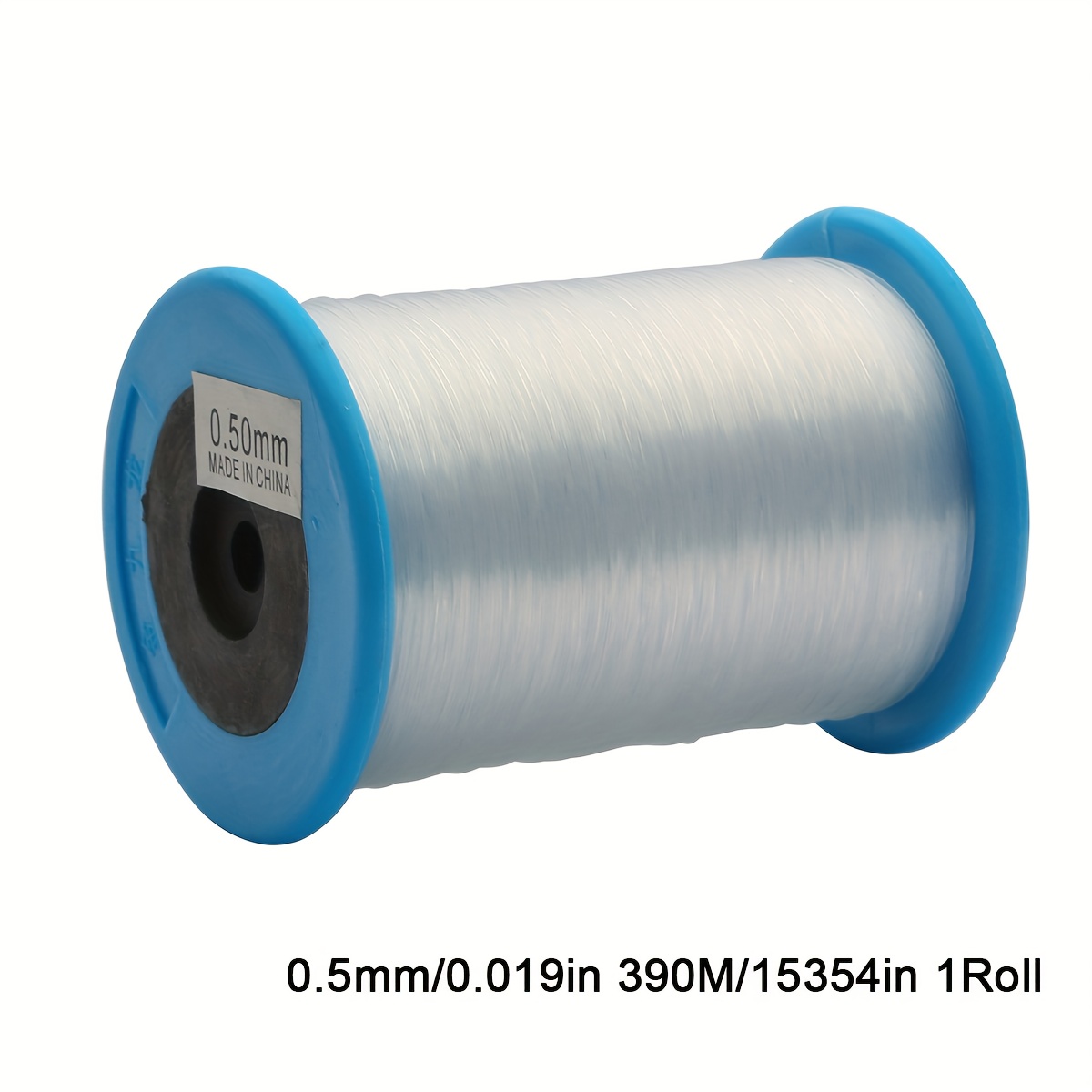 TEMU 1roll Transparent Non-stretch Crystal String Cord | Large Spool, Thickness Options For Jewelry Making - Ideal For Crafts, Jewelry