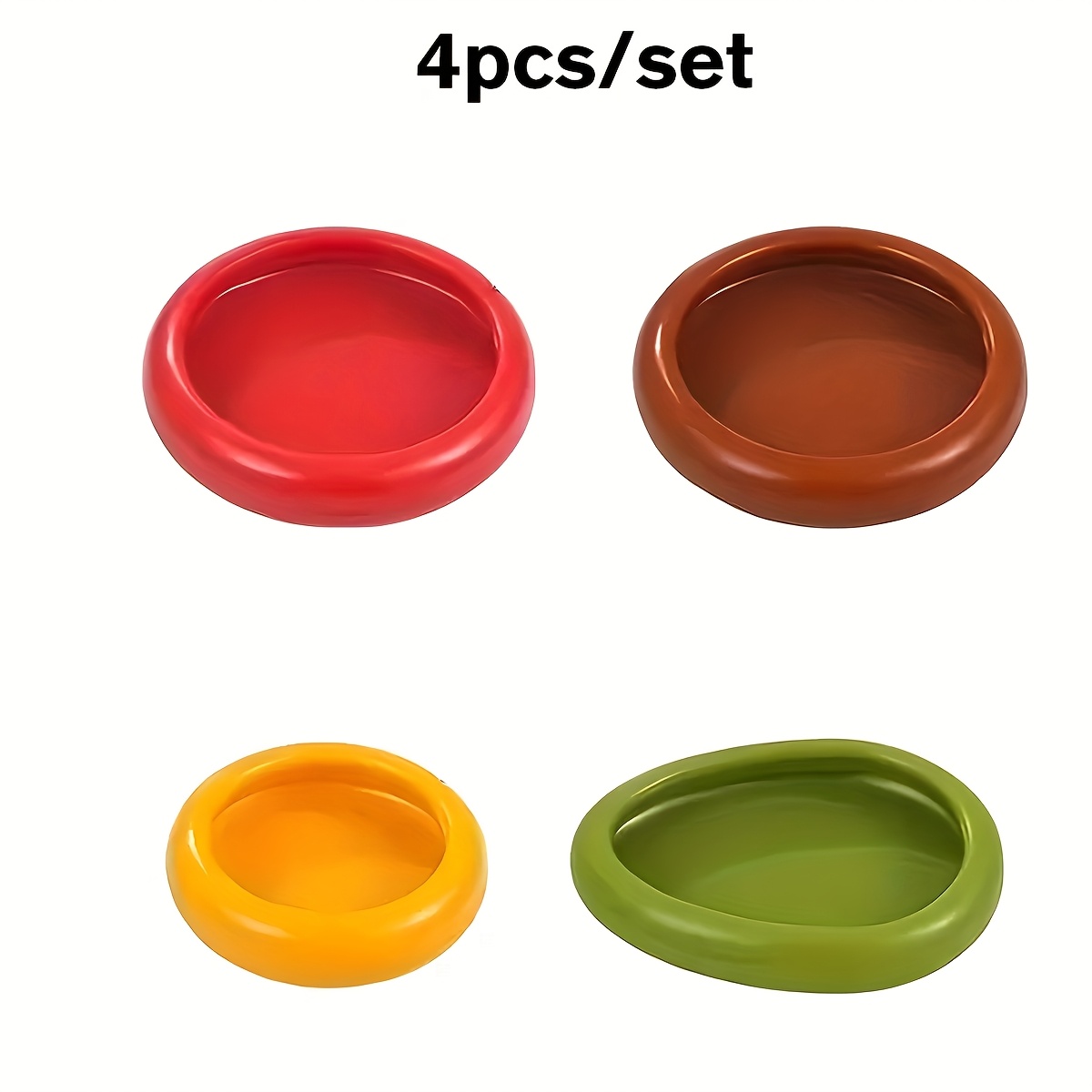 TEMU 4/2 Stück Silikon Obst-Aufbewahrungsboxen, Großes Fassungsvermögen Wiederverwendbare Kühlschrank-Boxen, Ideal für Avocados, Tomaten und Perfekt
