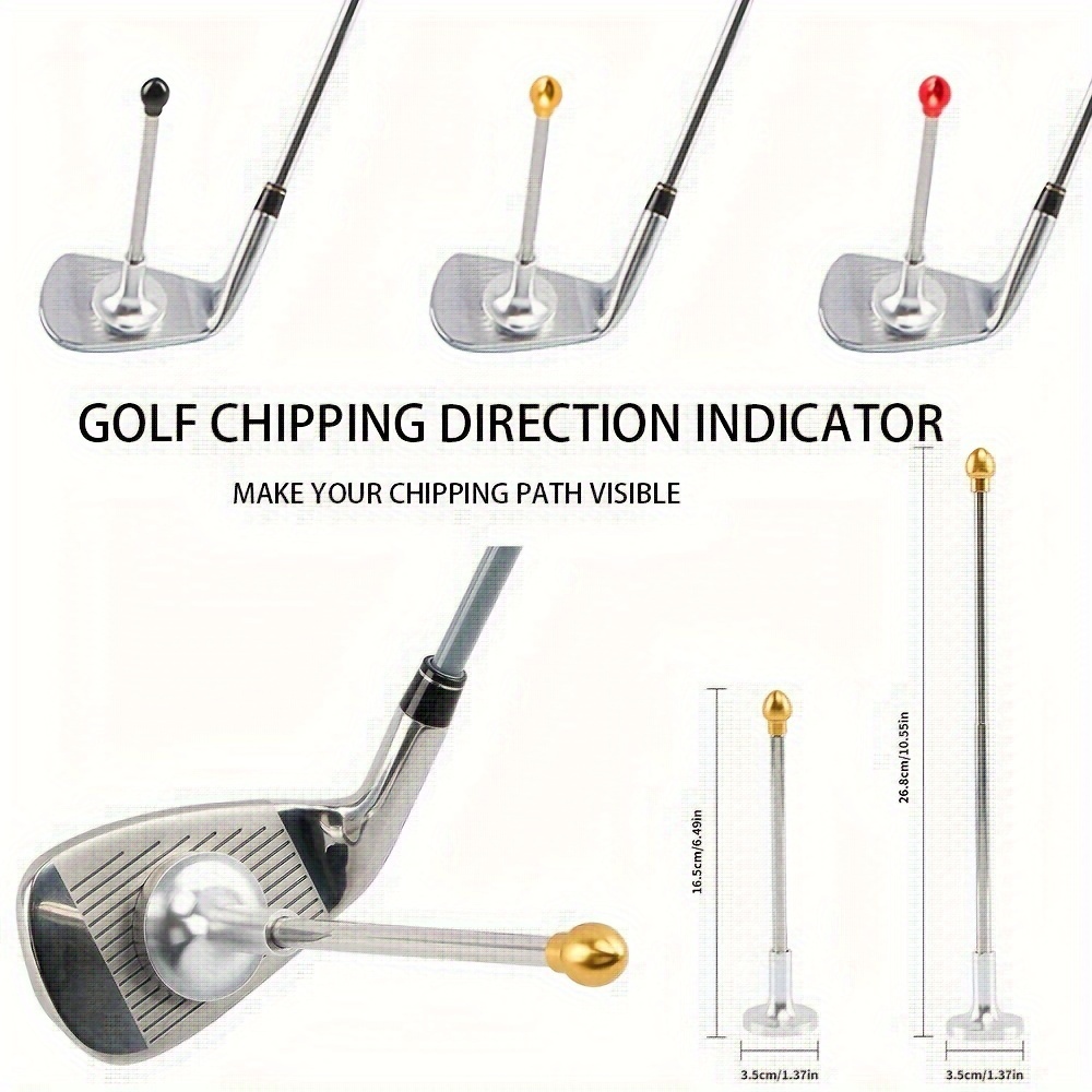 

1pc Golf Alignment Rods, Golf Chipping Direction Indicator, Golf Training Aids, Magnetic And Visible Point, Align Golf Shot And Helpful For Daily Practice