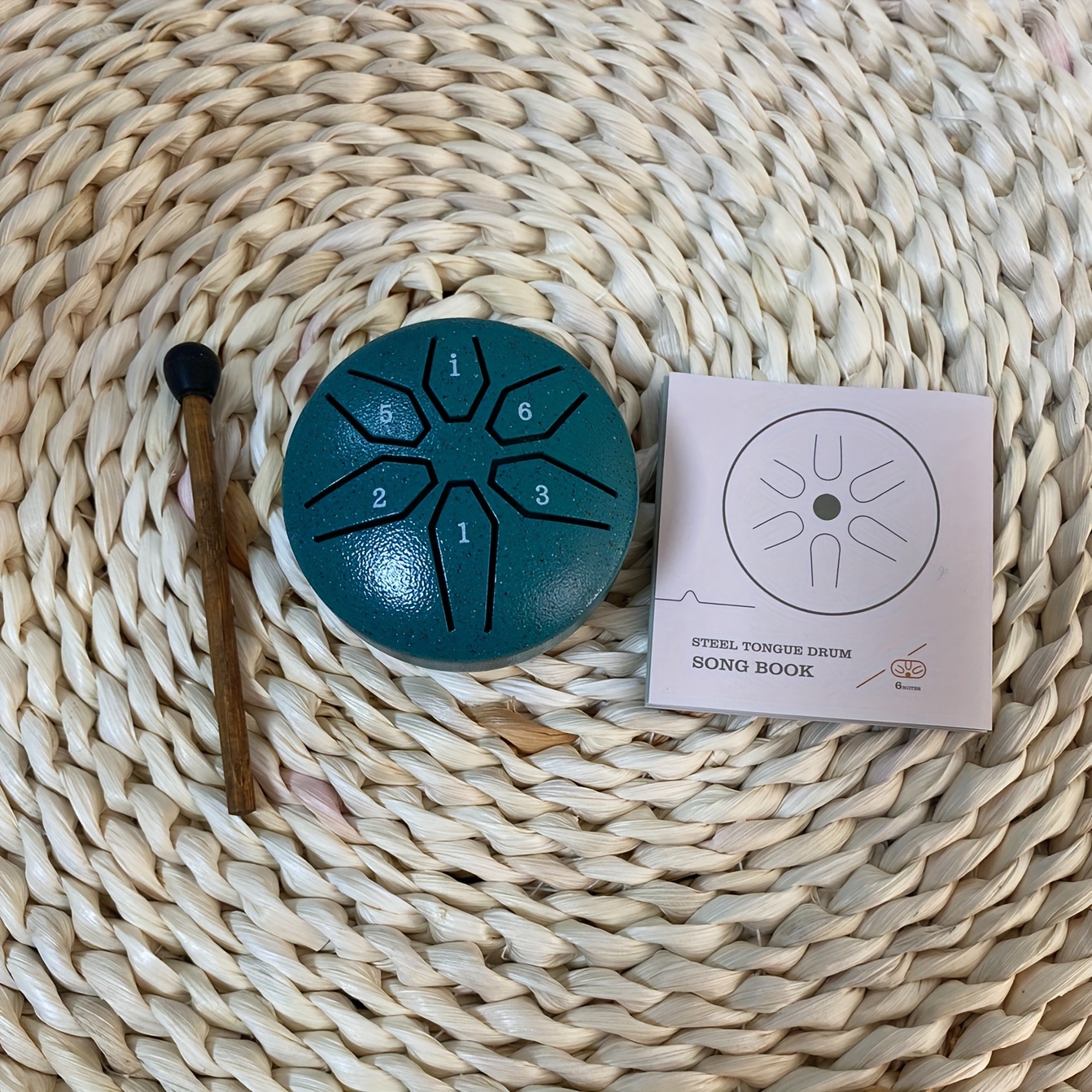 Tambour De Pluie (tongue Drum) 8 Cm - 6 Notes En Acier | Son Apaisant | Pour Méditation, Relaxation, Initiation Musicale | Accessoire De Bien-être