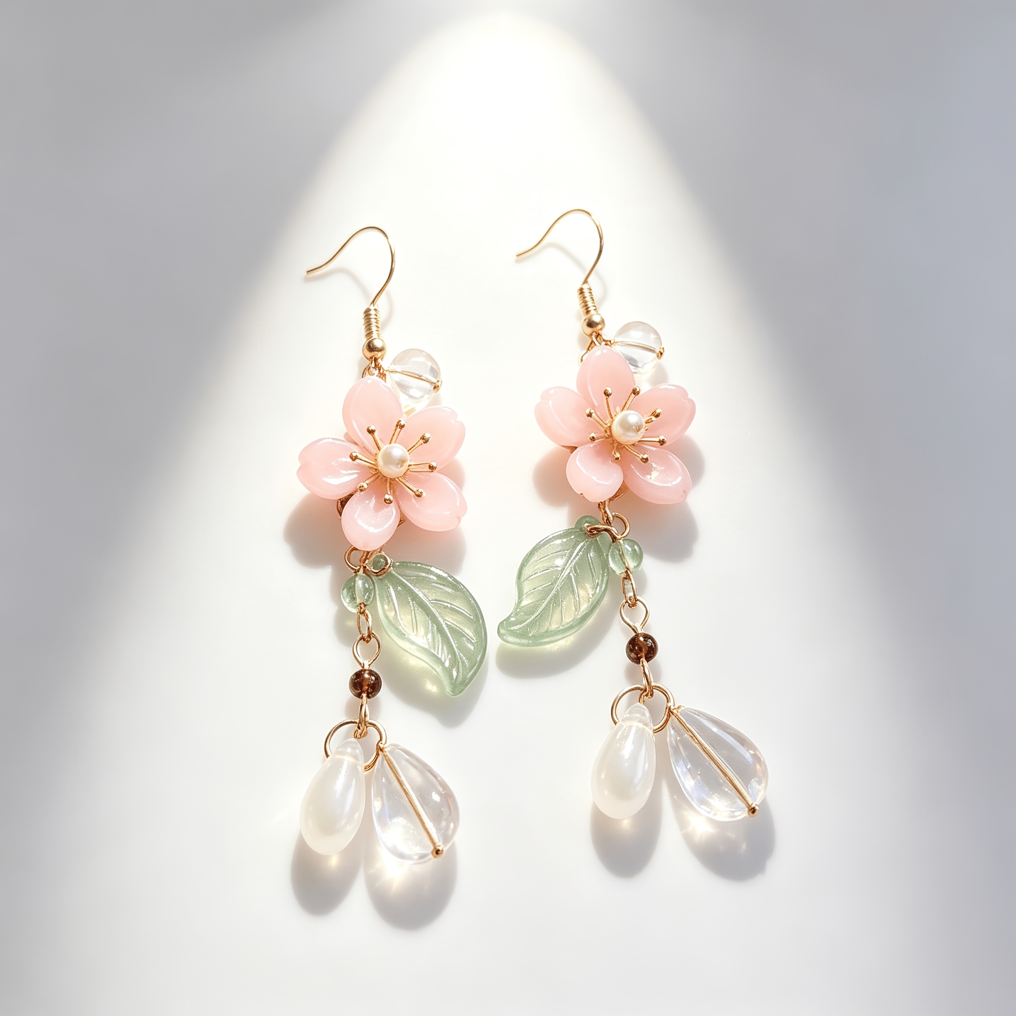TEMU A Pair Of Pink Cherry Tassel Earrings Gentle, Romantic-style Accessories Perfect For Casual Summer , Outdoor Dates, Photos, And Holiday Gifts.