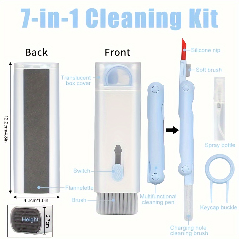 Versatile Electronics Cleaning Kit With Metal Strap Ideal For Laptops