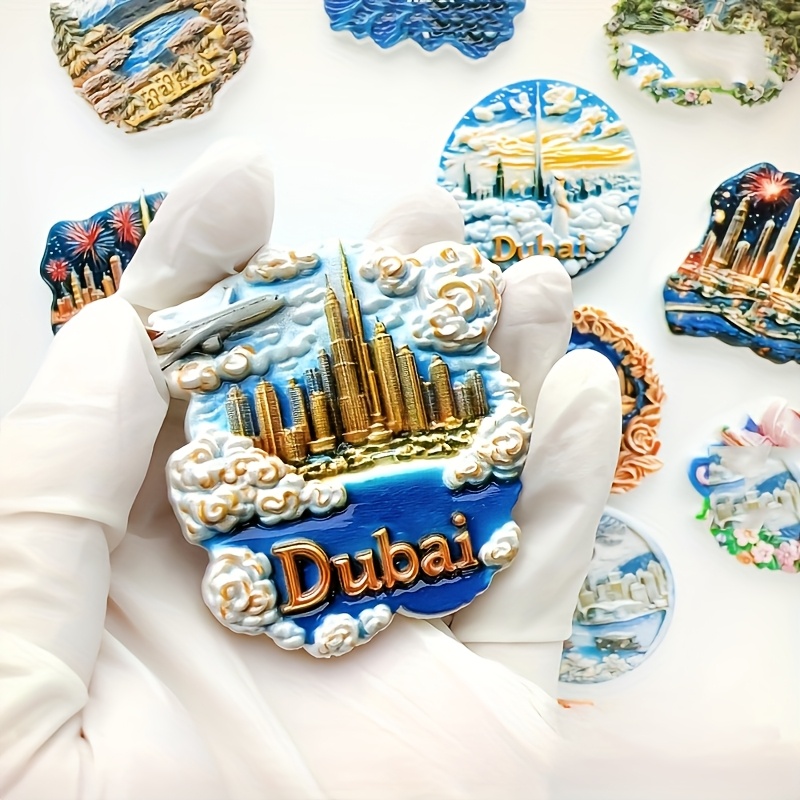 TEMU 1pc Dubai Fridge Magnet Travel Souvenir Home Decor Magnetic Sticker