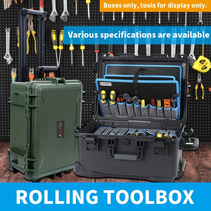   durable   with pull rod non waterproof scratch wear resistant multi functional household industrial maintenance storage organizer for electricians 0