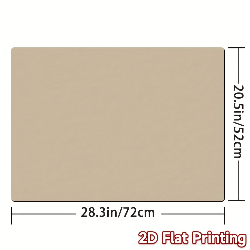 TEMU Flat 2d Printing, 1pc, Stove Panel Protector, Solid Beige Rectangular Mat For Furnace Cover Protection, Ideal For Uses Including Oven, Washing