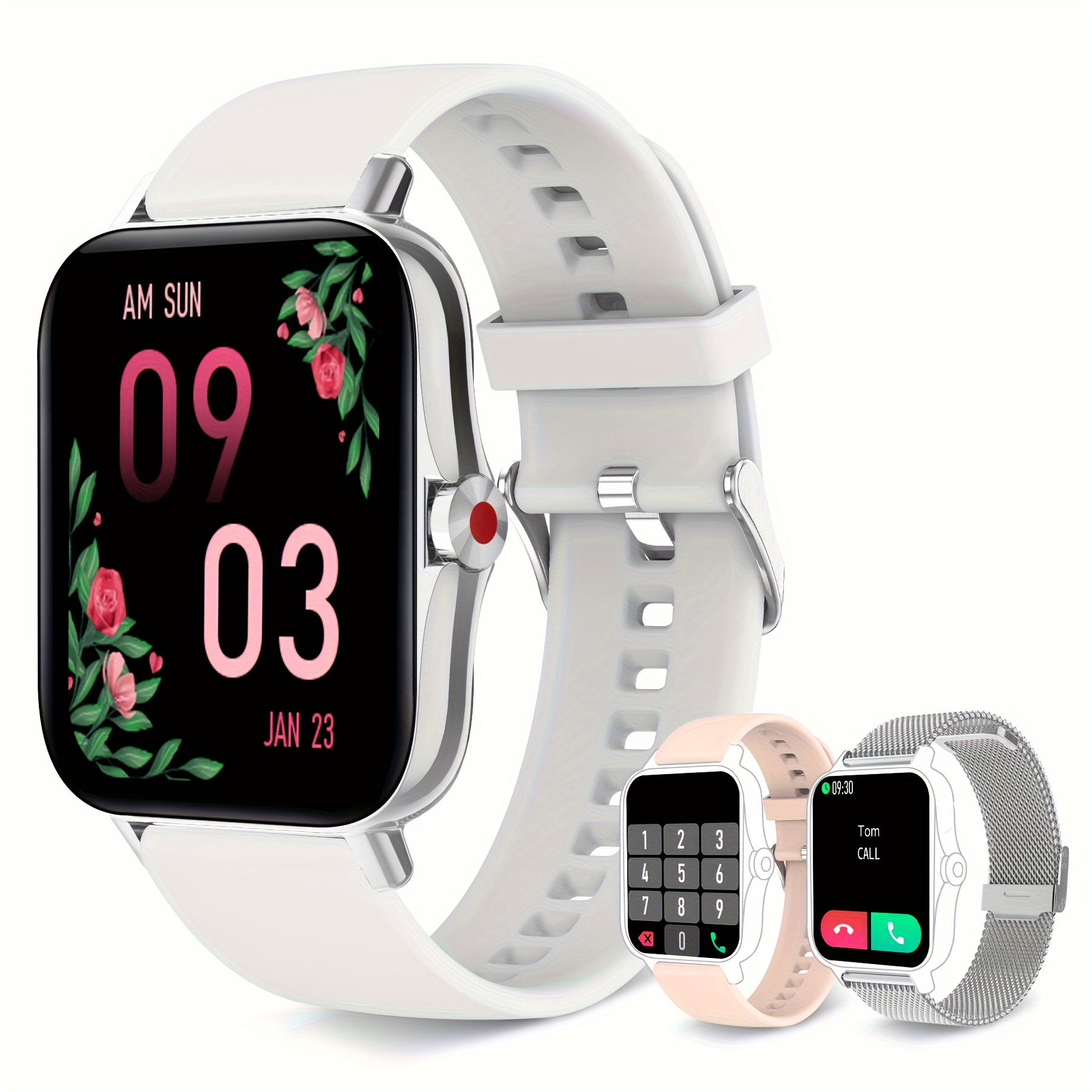 

A Women's Smartwatch Compatible With Both And Android Phones, Equipped With A Health /message Review/assistant/multi Sport Mode/music Playback Watch, Making It A Great Gift For Women