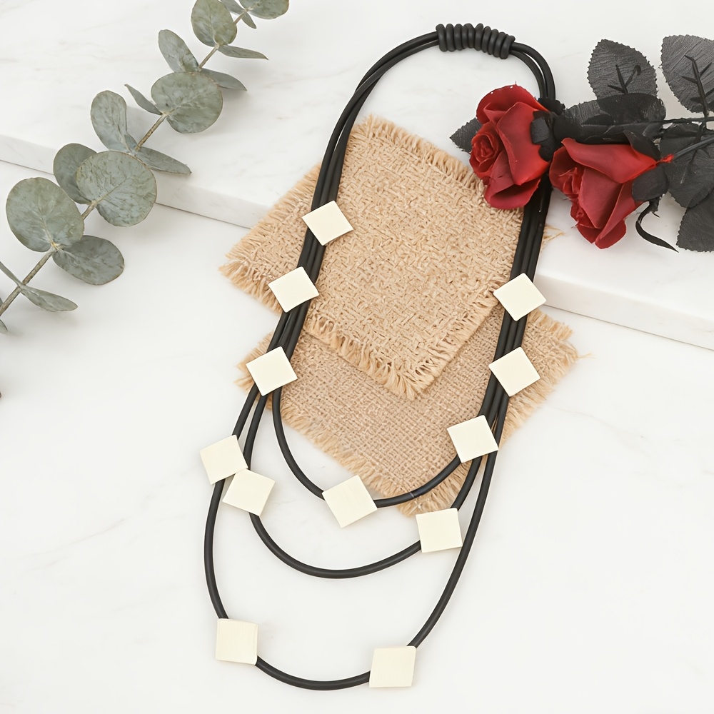 Geometric Multi-layered Accessory Necklace