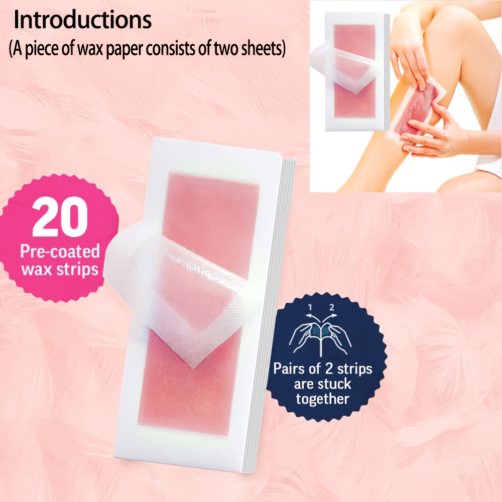Watermelon-Flavored Wax Strips for Instant Hair Removal, Providing Quick And Painless Results Without Leaving Dark Spots, Ensuring Long-Lasting Smoothness. Suitable for Hair Removal on The Lips, Face, Hands, Feet, Underarms