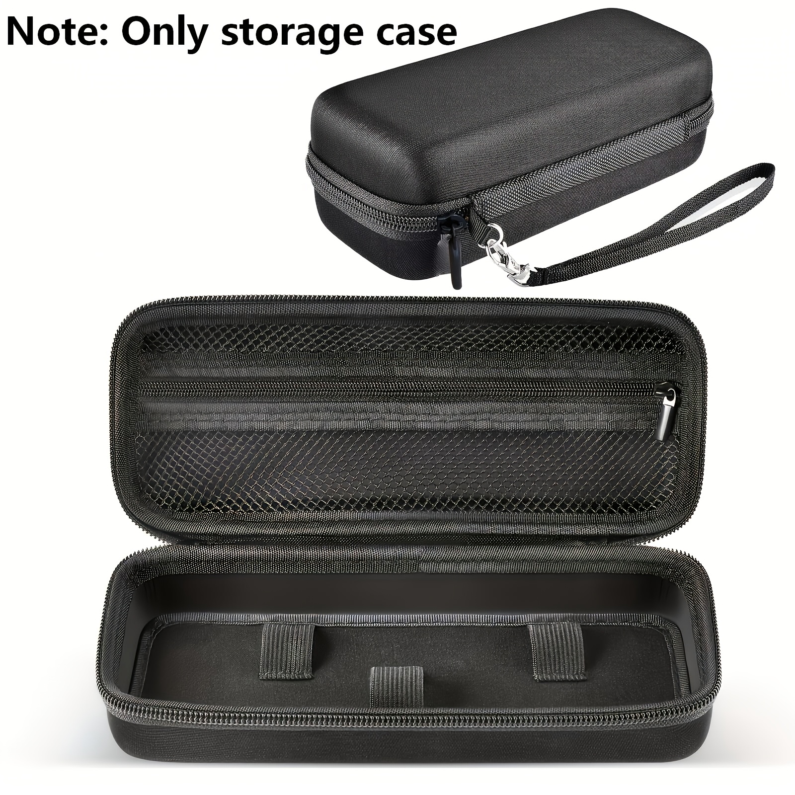 Toothbrush Travel Case Compatible With , 2000, 3000, 3500, 1500/ For 4100 5100 Electric Toothbrush With Mesh Pocket For Accessories - Black (bag Only)