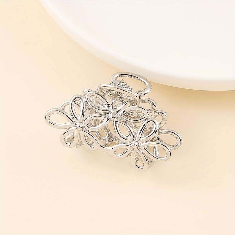 1pc Women's Metal Hair Clip - Durable Elegant Metal Claw Clip, Suitable For Daily Use And Special Occasions
