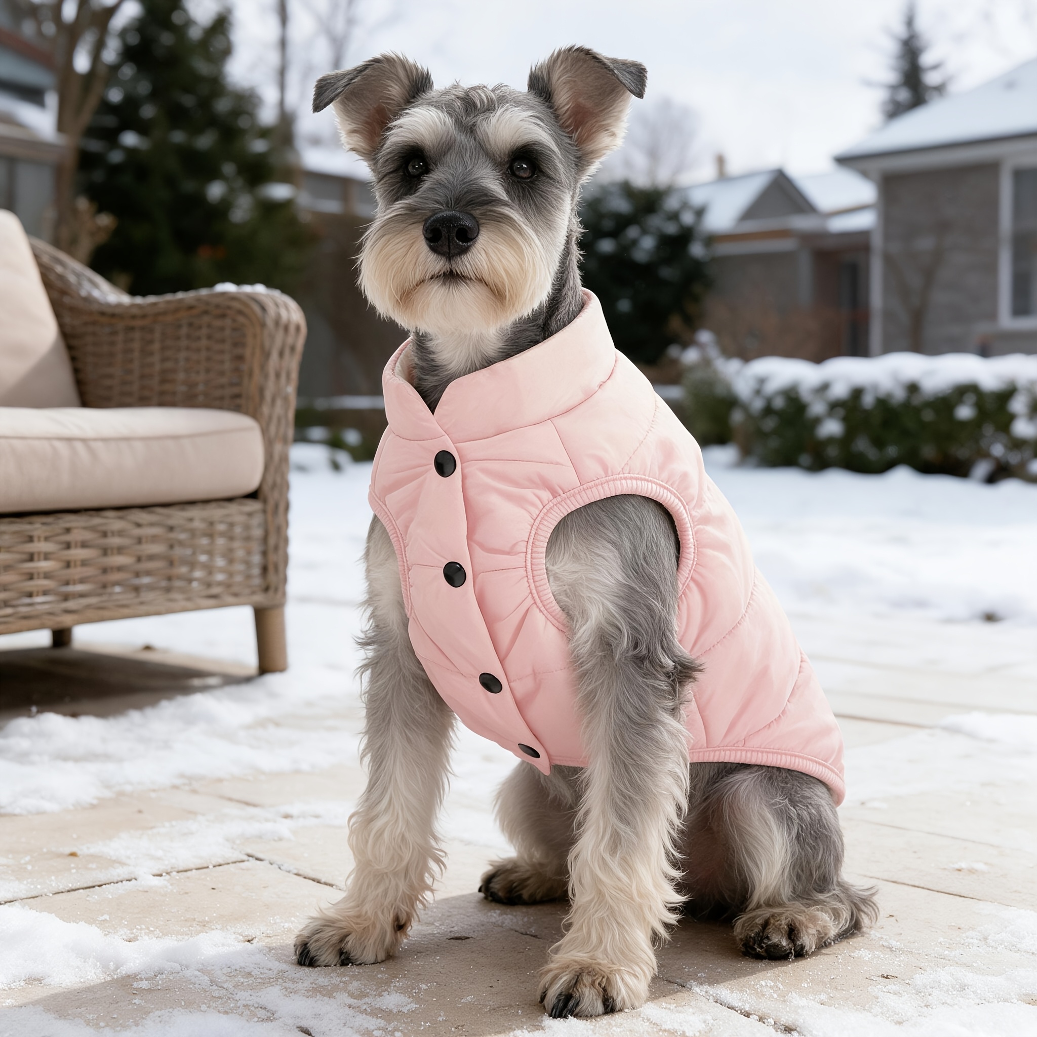 autumn and winter thickened outerwear vest for large dogs suitable for cold weather Product details 9